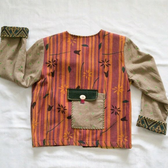 Stonebridge Patchwork Jacket Womens Size L - Picture 2 of 9